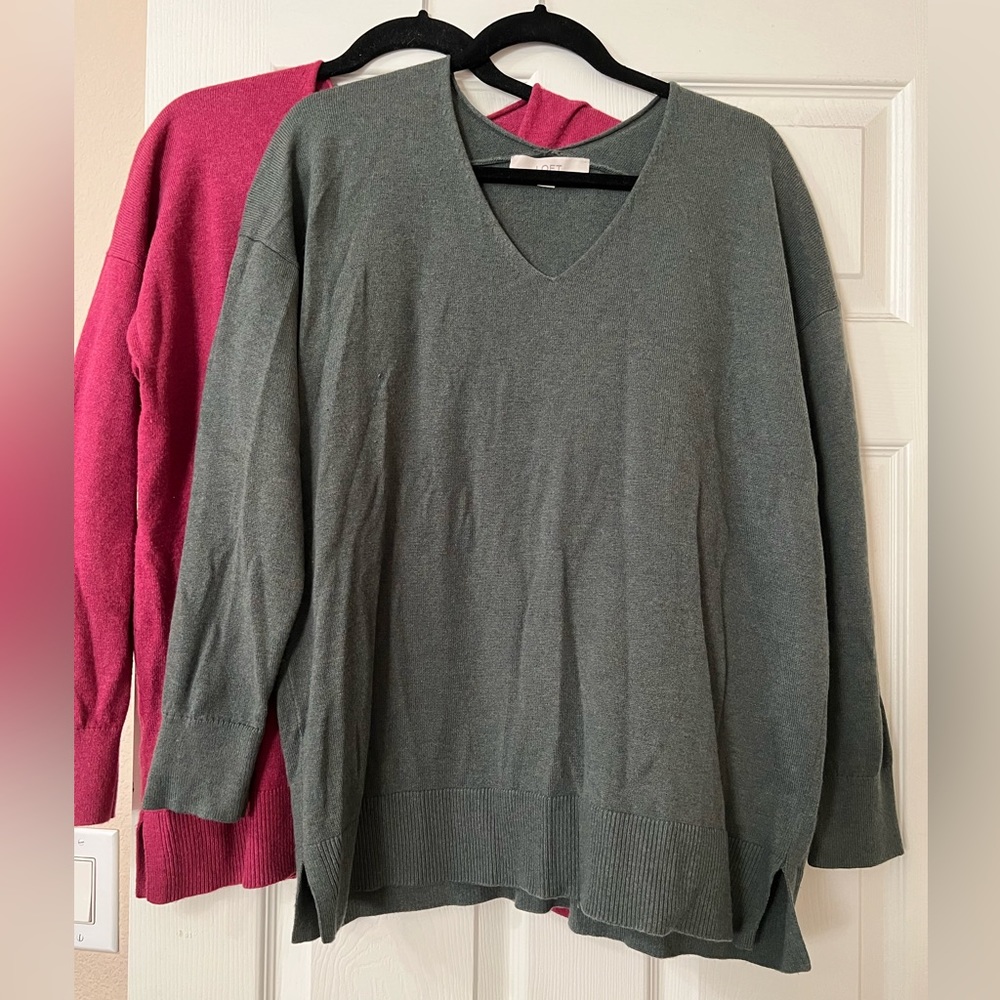 Loft sweater, large (2) available